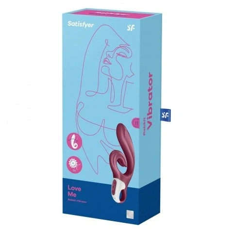 Вибратор-кролик «Love me» от «Satisfyer» (бордовый)