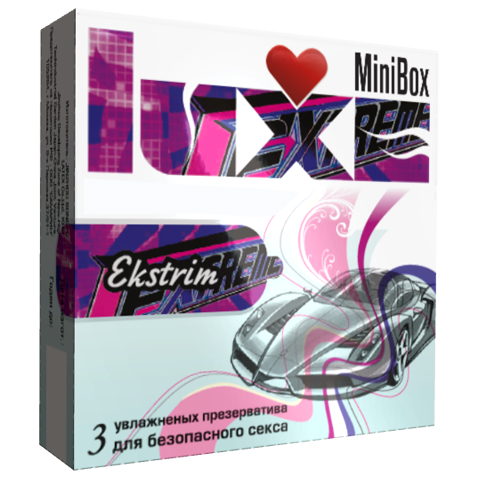 Презервативы Luxe Mini Box Экстрим  Презервативы Luxe Mini Box Экстрим