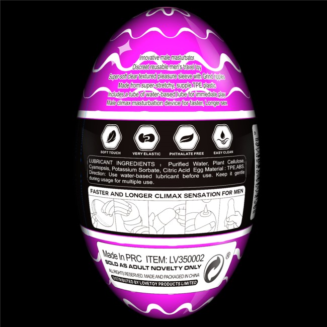 Мастурбатор яйцо «Stamina Nodules Purple» от «LOVETOY»