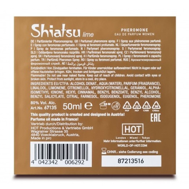 Женские духи с феромонами «Lime» от «Shiatsu» (50 ML) Женские духи с феромонами «Lime» от «Shiatsu» (50 ML)