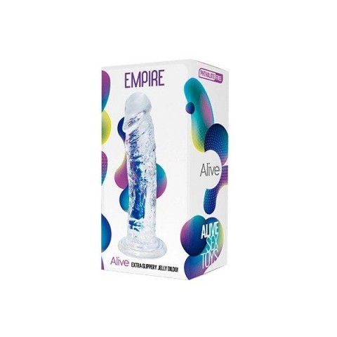 Прозрачный фаллоимитатор Alive Jelly Dildo Empire (18 см) Прозрачный фаллоимитатор Alive Jelly Dildo Empire (18 см)