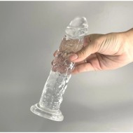 Прозрачный фаллоимитатор Alive Jelly Dildo Empire (18 см)