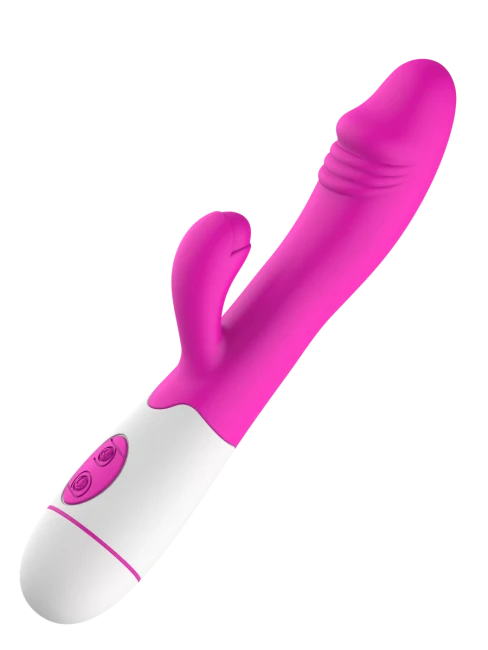 Вибратор кролик с клиторальным стимулятором 