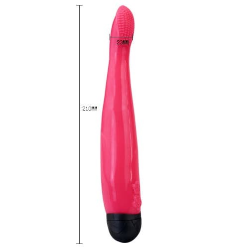 Вибратор Happy Some Vibe с изогнутой рельефной головкой (21 см) Вибратор Happy Some Vibe с изогнутой рельефной головкой (21 см)