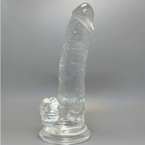 Прозрачный фаллоимитатор Alive Jelly Dildo Torrent (15,5 см) 