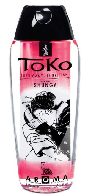 Съедобный лубрикант с ароматом клубники и шампанского «Toko» от «SHUNGA» (165 ML) Съедобный лубрикант с ароматом клубники и шампанского «Toko» от «SHUNGA» (165 ML)