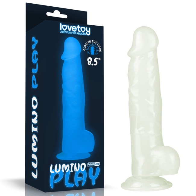 Фаллоимитатор светящийся в темноте «Lumino Play Dildo 8.5'' » от «Lovetoy» (16,5 см)  Фаллоимитатор светящийся в темноте «Lumino Play Dildo 8.5'' » от «Lovetoy» (16,5 см)