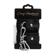 Чёрные оковы однослойные скругленные от «Crazy Handmade» 