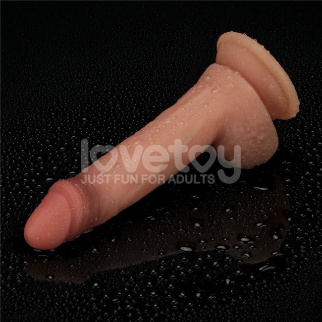 Реалистичный фаллоимитатор с присоской «7.5'' Sliding Skin Pro Dual Layer Silicone Dong» от «Lovetoy» (14,3 см)
