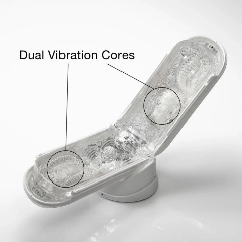 Мастурбатор с вибрацией  «Flip Zero Gravity» от «Tenga» (белый)