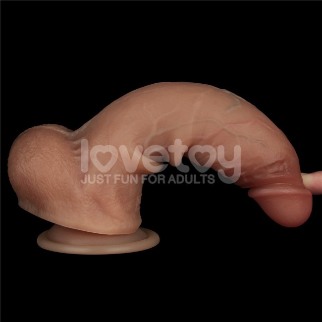 Реалистичный фаллоимитатор с двойной плотностью «8.5'' Sliding Skin Pro Dual Layer Silicone Dong» от «Lovetoy» (14,7 см)