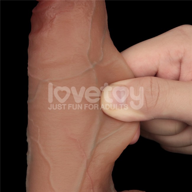 Реалистичный фаллоимитатор с двойной плотностью «8.5'' Sliding Skin Pro Dual Layer Silicone Dong» от «Lovetoy» (14,7 см)