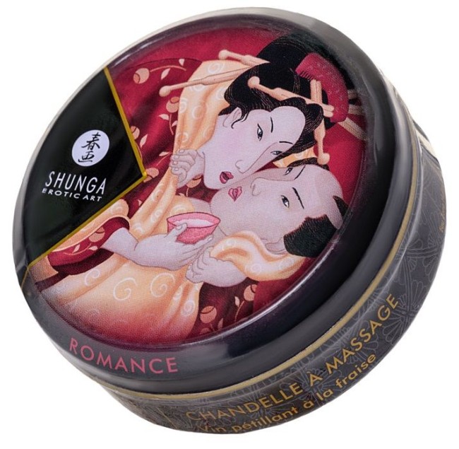 Массажная свеча (Клубника) Massage Candle (Shunga)