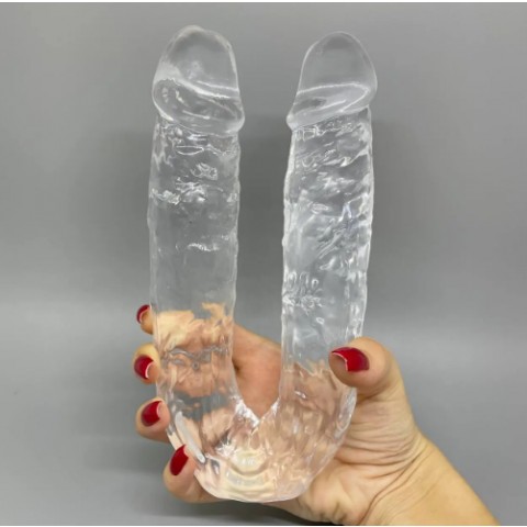 Двусторонний фаллоимитатор Supreme Jelly Dildo (38 см) 