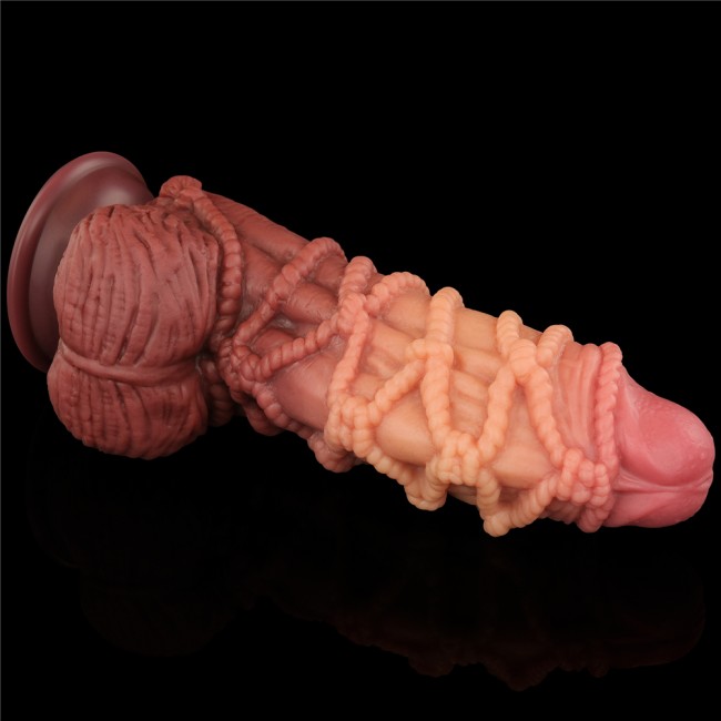 Реалистичный фаллоимитатор с мошонкой и рельефом из веревок Lovetoy Silicone Cock with Rope (16,5 см) Реалистичный фаллоимитатор с мошонкой и рельефом из веревок Lovetoy Silicone Cock with Rope (16,5 см)