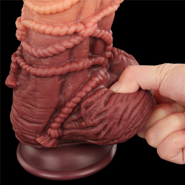 Реалистичный фаллоимитатор с мошонкой и рельефом из веревок Lovetoy Silicone Cock with Rope (16,5 см) Реалистичный фаллоимитатор с мошонкой и рельефом из веревок Lovetoy Silicone Cock with Rope (16,5 см)