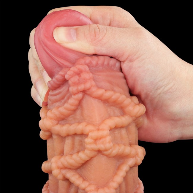 Реалистичный фаллоимитатор с мошонкой и рельефом из веревок Lovetoy Silicone Cock with Rope (16,5 см) Реалистичный фаллоимитатор с мошонкой и рельефом из веревок Lovetoy Silicone Cock with Rope (16,5 см)