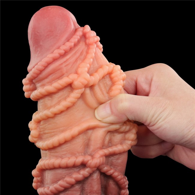 Реалистичный фаллоимитатор с мошонкой и рельефом из веревок Lovetoy Silicone Cock with Rope (16,5 см) Реалистичный фаллоимитатор с мошонкой и рельефом из веревок Lovetoy Silicone Cock with Rope (16,5 см)