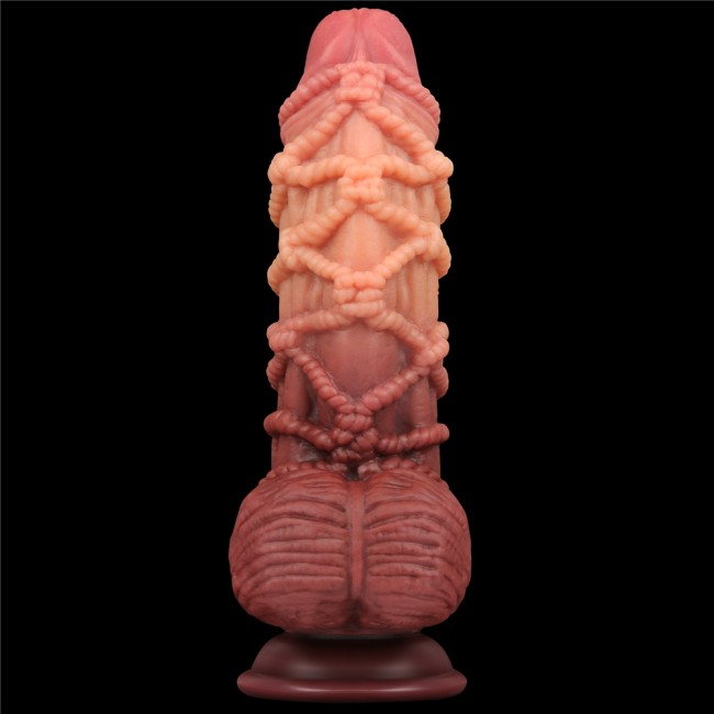 Реалистичный фаллоимитатор с мошонкой и рельефом из веревок Lovetoy Silicone Cock with Rope (16,5 см) Реалистичный фаллоимитатор с мошонкой и рельефом из веревок Lovetoy Silicone Cock with Rope (16,5 см)