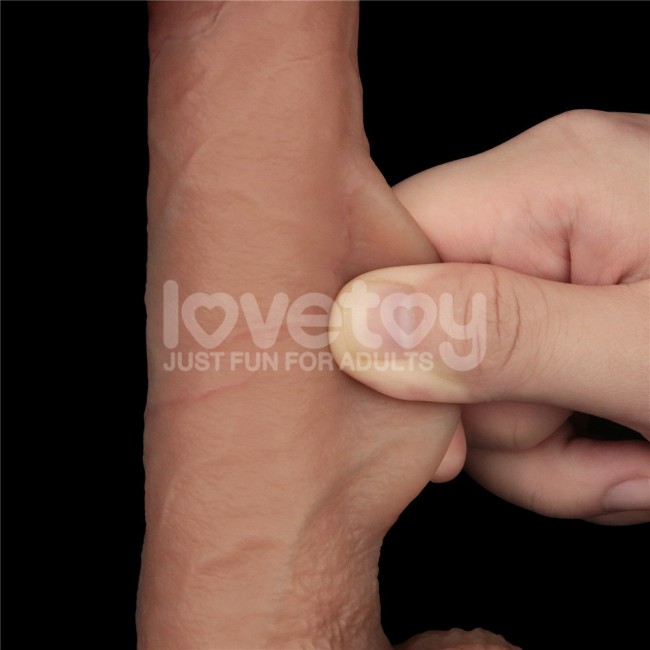 Реалистичный фаллоимитатор с двойной плотностью «8.5'' Sliding Skin Pro Dual Layer Silicone Dong» от «Lovetoy» (16,6 см)