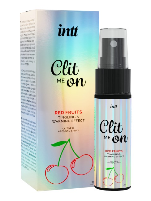 Согревающий жидкий вибратор для клитора со вкусом вишни «Clit Me On Red Fruits» от «Intt» (12 ML)