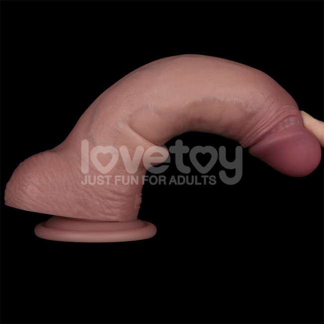 Реалистичный фаллоимитатор с двойной плотностью «8.5'' Sliding Skin Pro Dual Layer Silicone Dong» от «Lovetoy» (15,7 см)