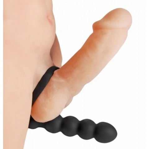 Насадка для двойного проникновения «Double Fun Cock Ring with Double Penetration Vibe» от «XR Brands»