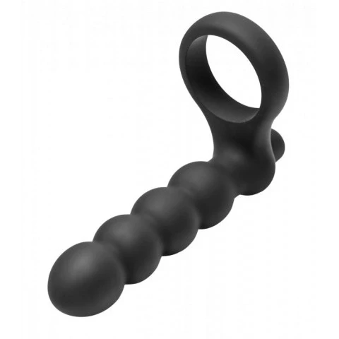 Насадка для двойного проникновения «Double Fun Cock Ring with Double Penetration Vibe» от «XR Brands»