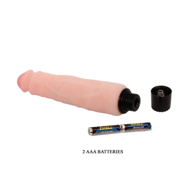 Реалистичный водонепроницаемый вибромассажер 22,5 см