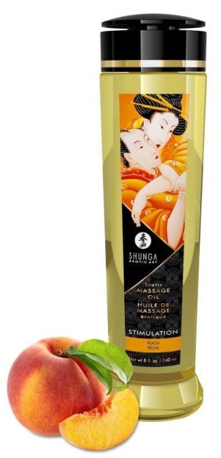Массажное масло для тела с ароматом персика «Stimulation» от «SHUNGA» (240 ML) Массажное масло для тела с ароматом персика «Stimulation» от «SHUNGA» (240 ML)
