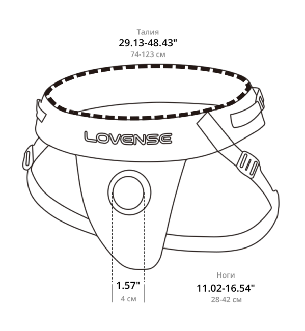 Ремешок для страпона «Harness» от «Lovense» (совместим со страпоном «Lapis») Ремешок для страпона «Harness» от «Lovense» (совместим со страпоном «Lapis»)