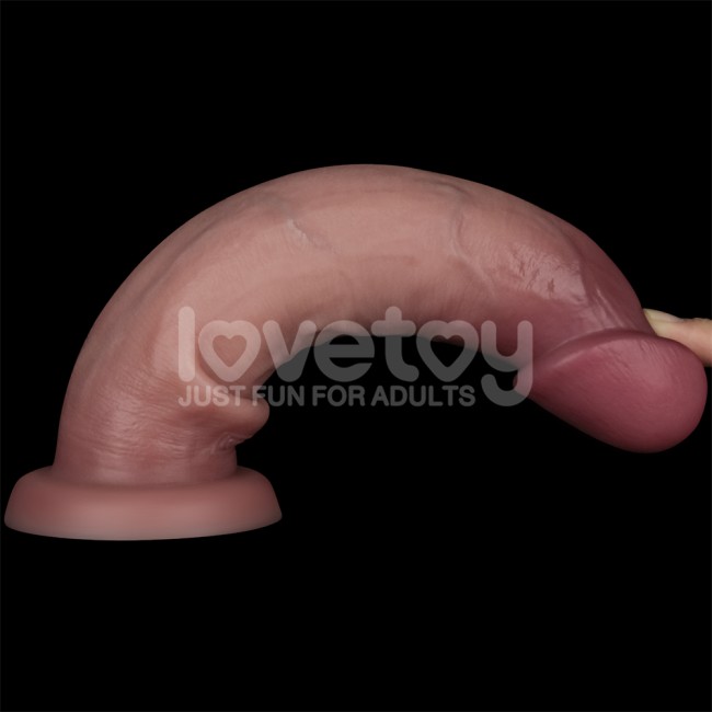 Реалистичный фаллоимитатор с двойной плотностью «9'' Sliding Skin Pro Dual Layer Silicone Dong» от «Lovetoy» (20,7 см)