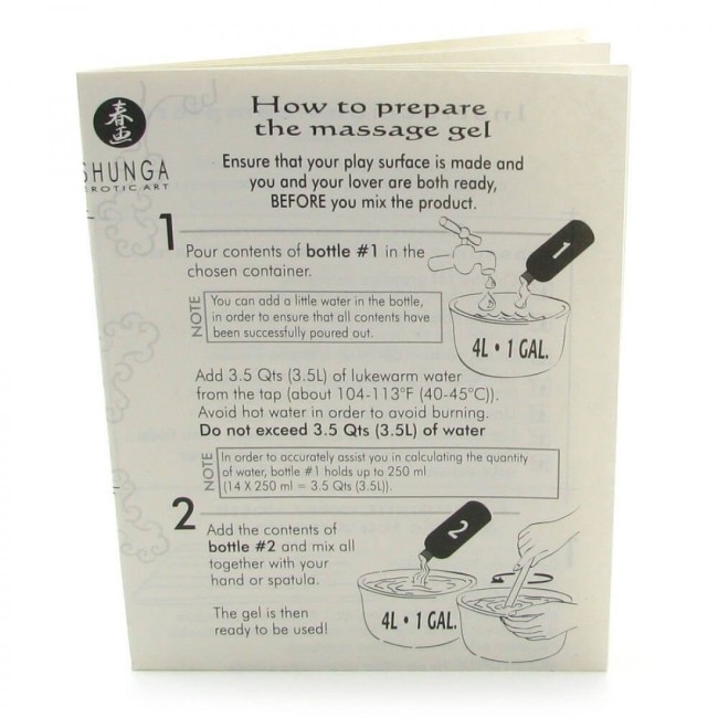 Набор для Body-to-Body массажа с ароматом клубники и шампанского от «SHUNGA» 