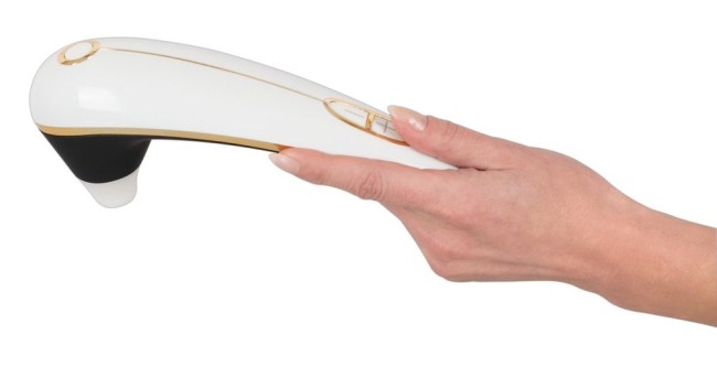 Революционный стимулятор клитора Womanizer Plus Size с золотыми вставками Революционный стимулятор клитора Womanizer Plus Size с золотыми вставками