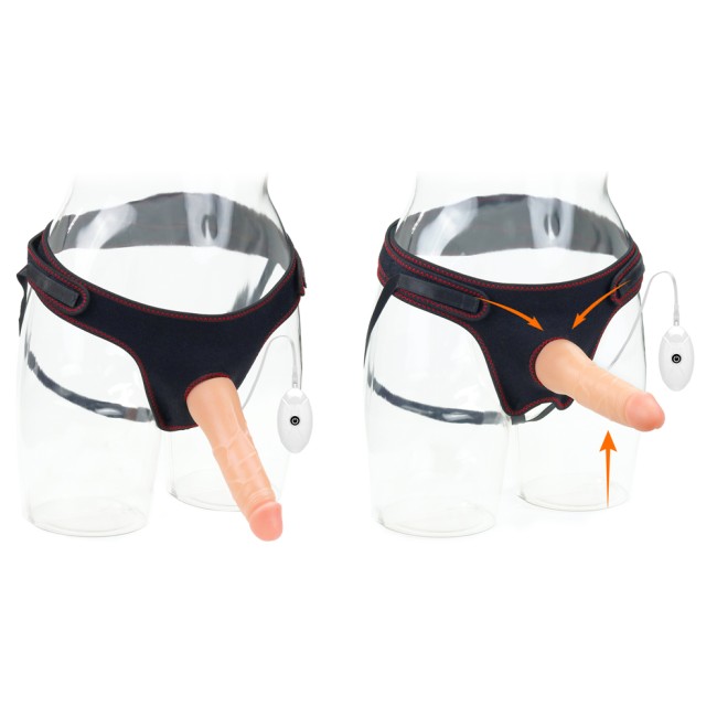 Женский страпон  с вибрацией (17.5 см) 