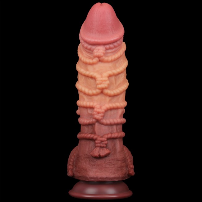 Реалистичный фаллоимитатор с мошонкой и рельефом из веревок Lovetoy Silicone Cock with Rope (21 см) Реалистичный фаллоимитатор с мошонкой и рельефом из веревок Lovetoy Silicone Cock with Rope (21 см)