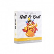 Стимулирующий презерватив-насадка Roll & Ball Banana 