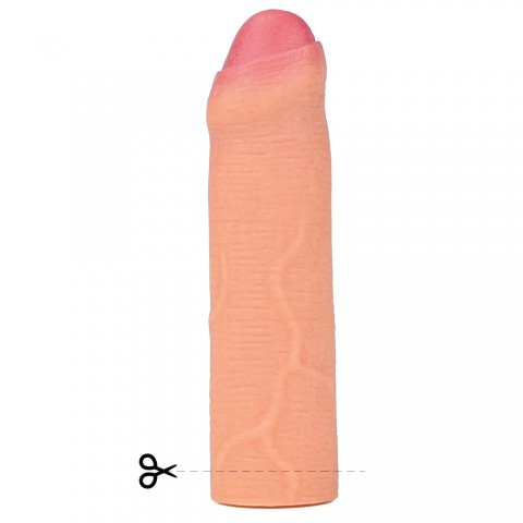 Светлая реалистичная насадка на пенис от «Lovetoy»