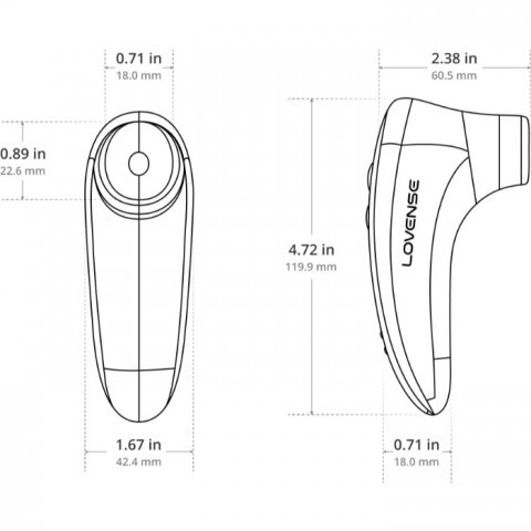 Вакуумно-волновой стимулятор клитора «Tenera 2» от «Lovense» (управление через приложение)