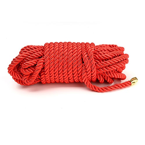 Красная бондажная веревка для шибари «Shibari Pratice Rope» от «LOCKINK»