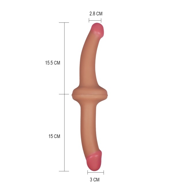 Двухсторонний фаллоимитатор «Holy Dong Premium Silicone Double ended Dildo» от «Lovetoy»