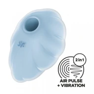 Стимулятор клитора с вибрацией и воздушной стимуляцией «Cloud Dancer» от «Satisfyer» (голубой)
