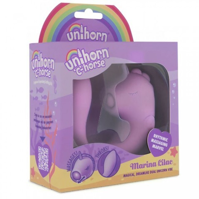 Вибромассажер Unihorn - C Horse - Marina Lilac с функцией пульсации (фиолетовый)