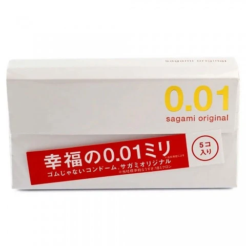 Презервативы полиуретановые Sagami Original 0.01 (5 шт.) Презервативы полиуретановые Sagami Original 0.01 (5 шт.)
