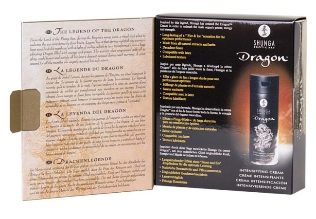Возбуждающий крем для мужчин «Dragon Virility Cream» от «SHUNGA» (60 ML) Возбуждающий крем для мужчин «Dragon Virility Cream» от «SHUNGA» (60 ML)