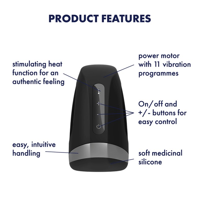 Мастурбатор с подогревом «Men Heat Vibration» от «Satisfyer» Мастурбатор с подогревом «Men Heat Vibration» от «Satisfyer»