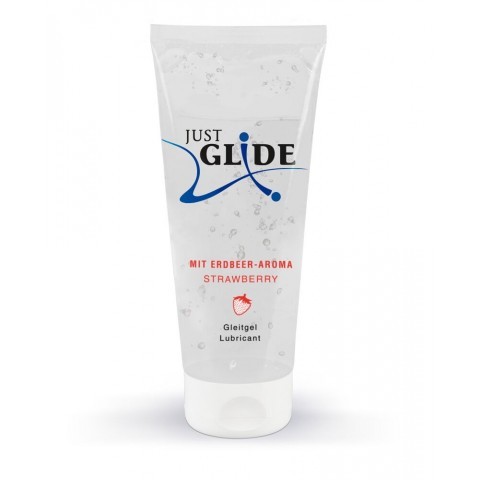 Лубрикант на водной основе Just Glide Strawberry с ароматом клубники (200 ML) 