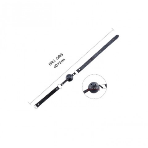 Чёрный кляп для рта «Discretion» от «Alive» 