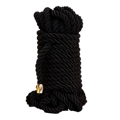 Чёрная бондажная веревка для шибари «Shibari Pratice Rope» от «LOCKINK»