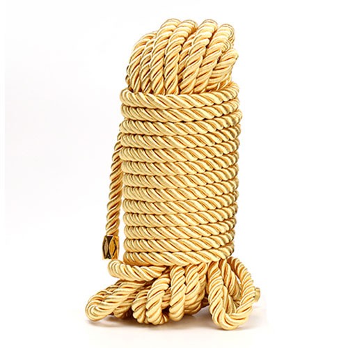 Золотая бондажная веревка для шибари «Shibari Pratice Rope» от «LOCKINK»